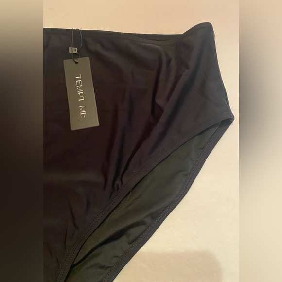 NWT Tempt Me Black Bikini Bottom Size XXL - Picture 2 of 4